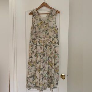 Wilfred Floral Sleeveless Midi Dress